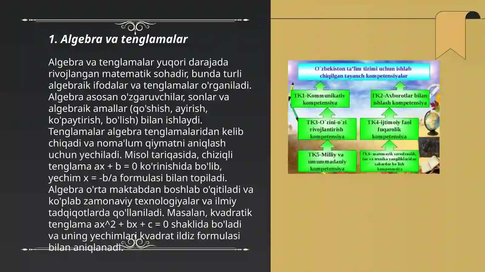Algebra va tenglamalar 3