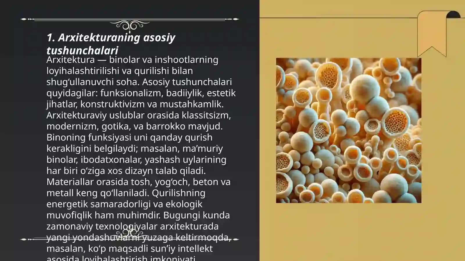 Arxitekturaning asosiy tushunchalari 3