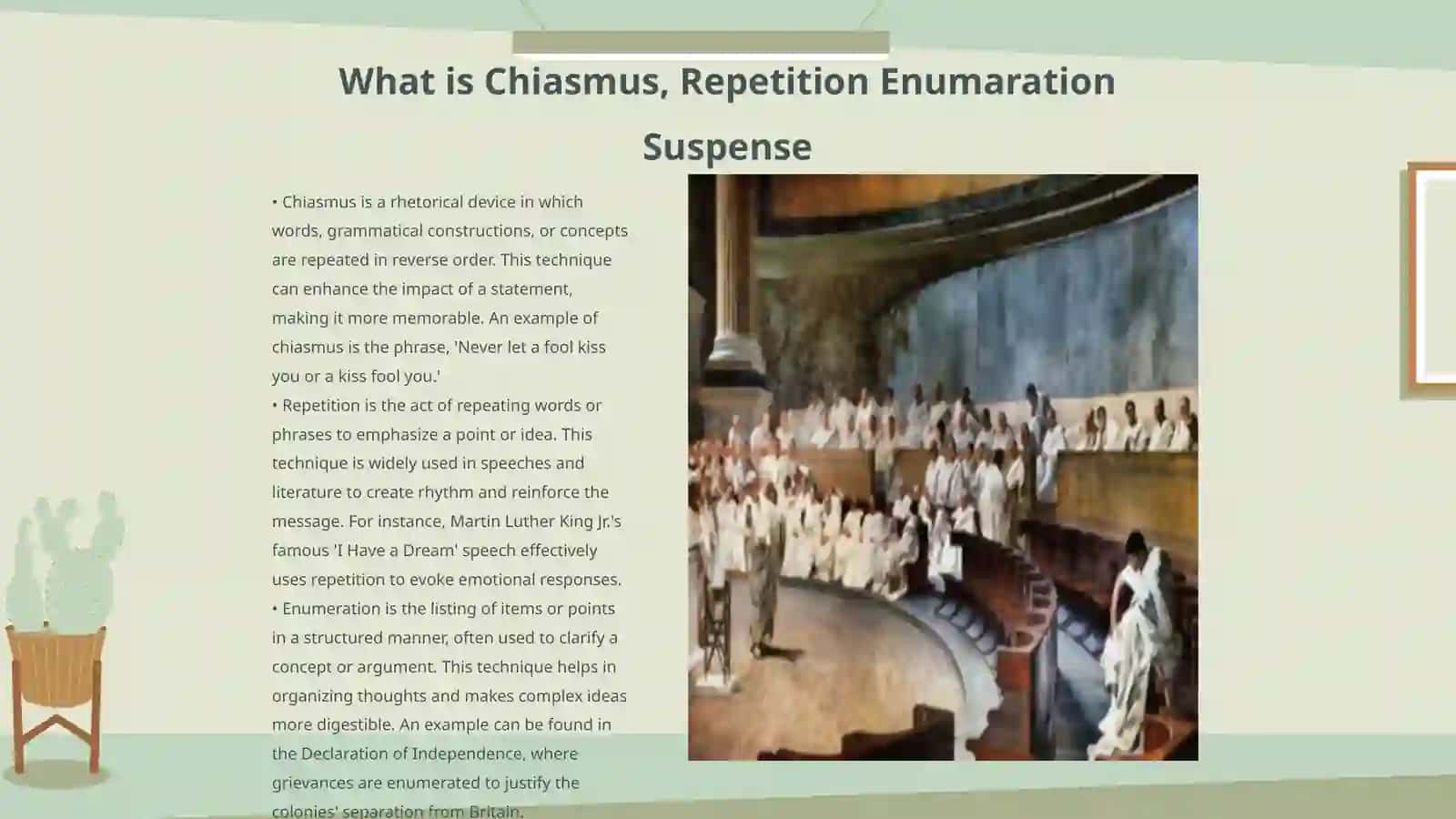 Chiasmus. Repetition. Enumeration. Suspense. Tojiyeva Sevinch 3
