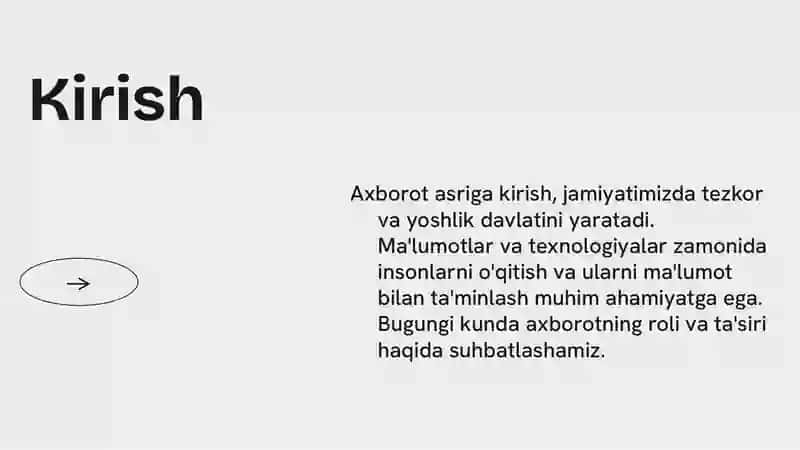 Axborot asriga kirish 3