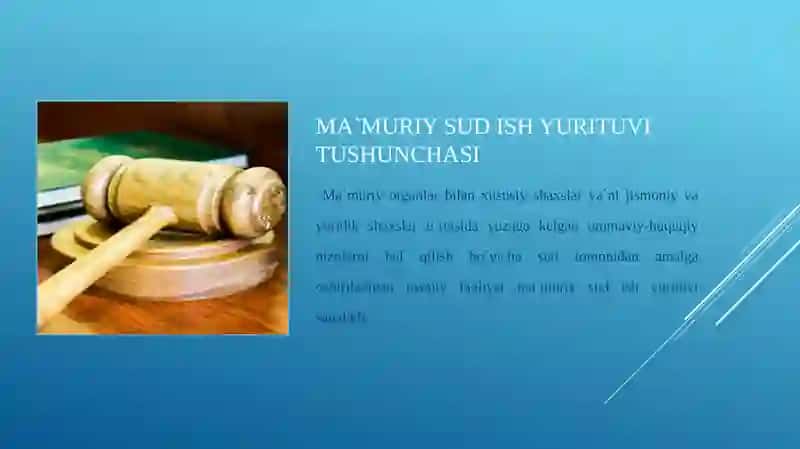 Ma`muriy sud ishyurituvi 3