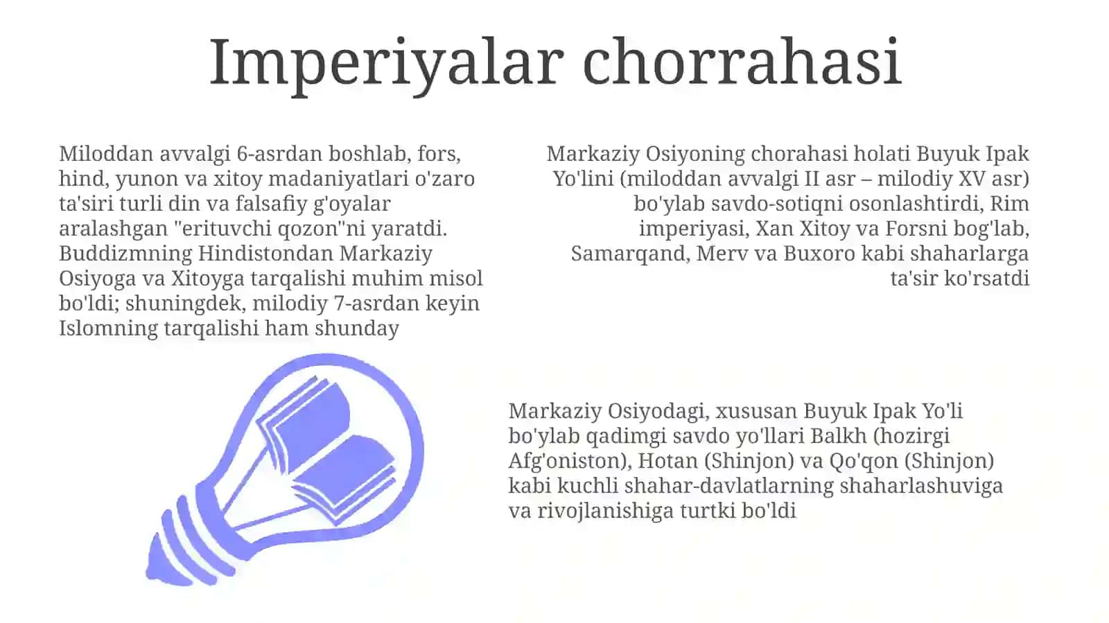 Markaziy Osiyoning qadimgi savdova aloqalari 3