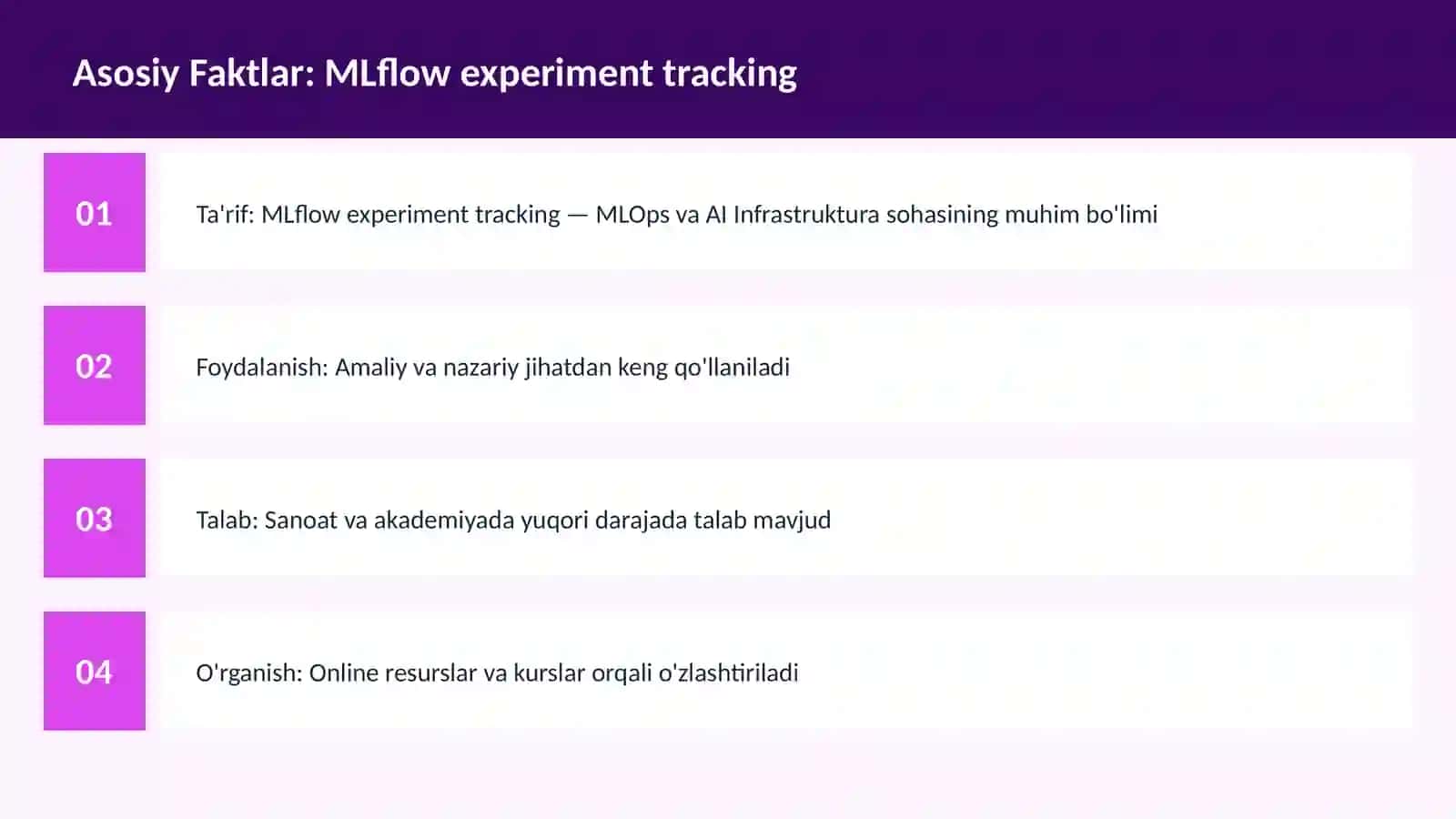 MLflow experiment tracking 3