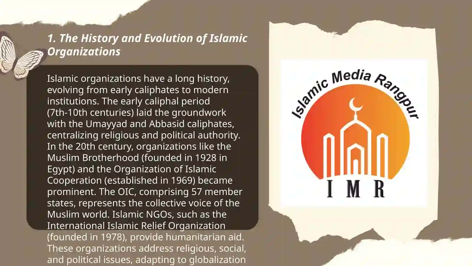 Islamic organizations essay 3