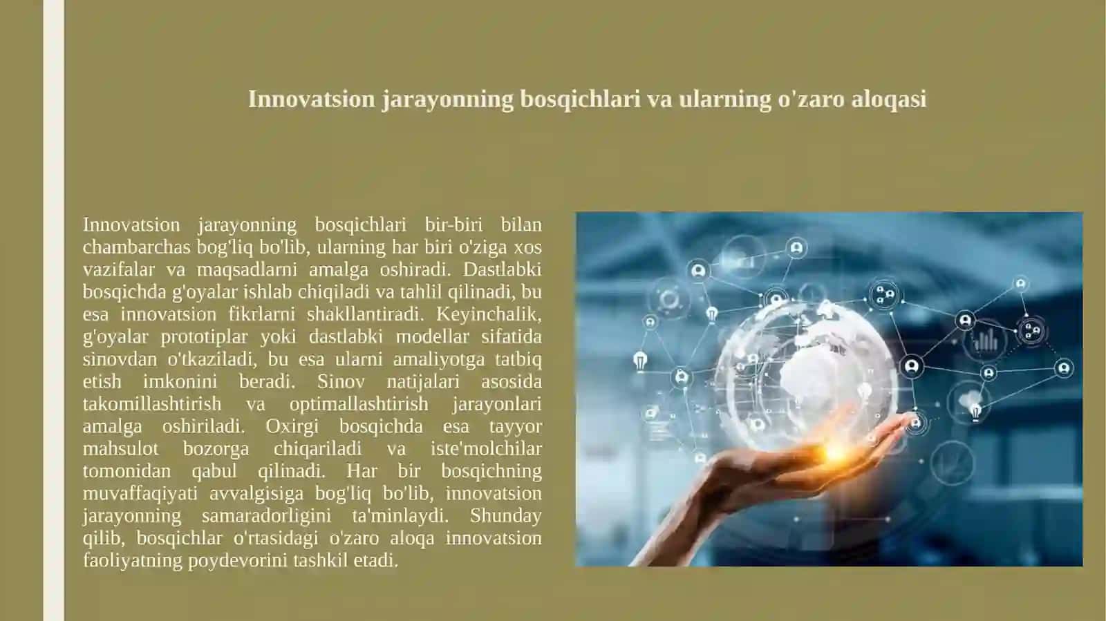 Innovatsion faoliyat va uning tarkibiy qismlari 3