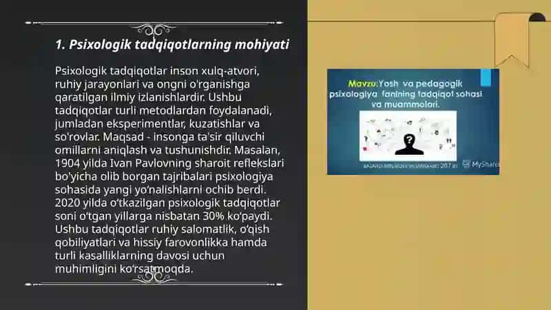 PSIXOLOGIK TADQIQOT USULLARI VA ULARNING VAZIFALARI 3