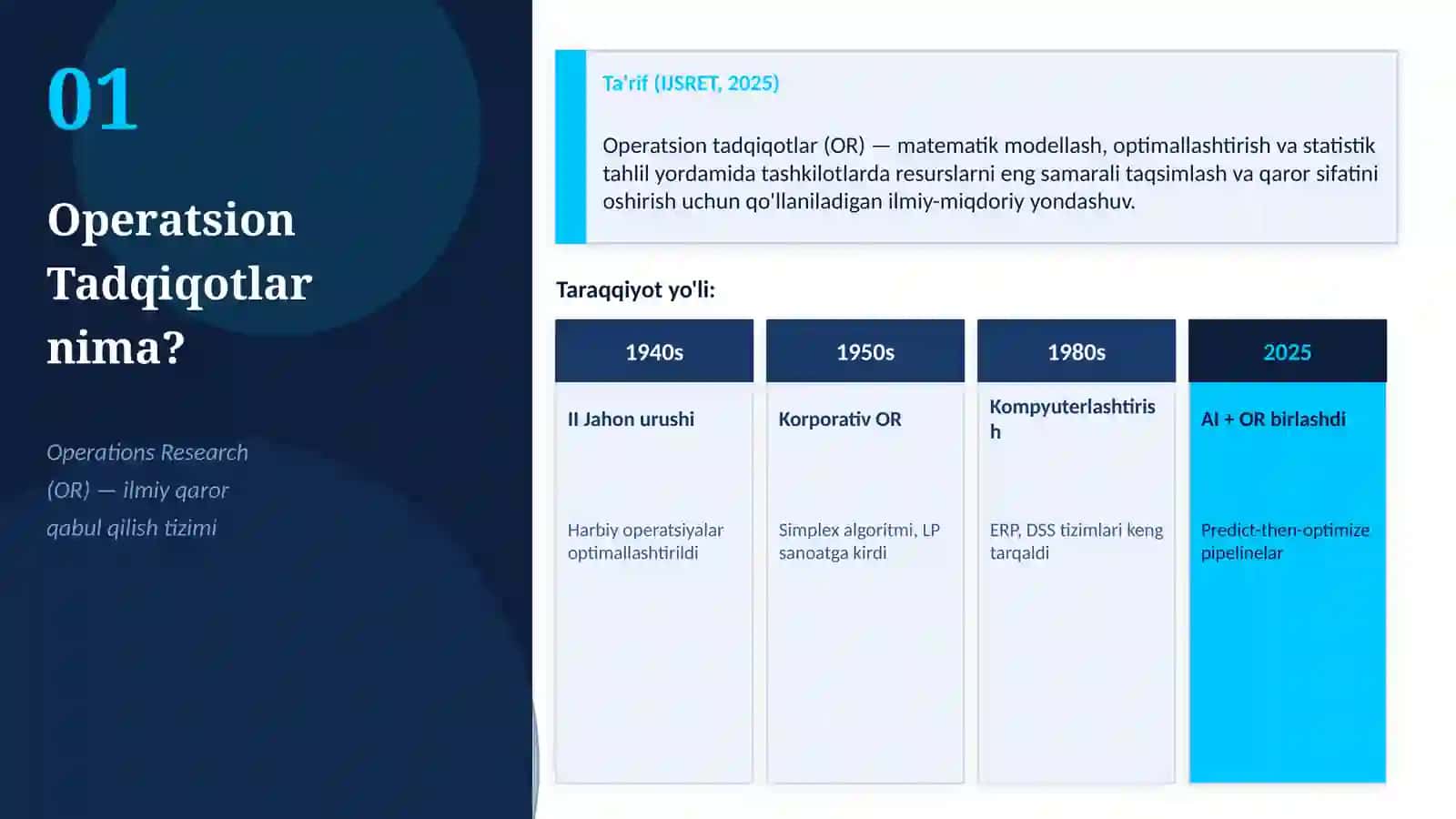 Miqdoriy (Operatsion Tadqiqotlar) Usullarining Strategik Menejmentdagi Ahamiyati 3