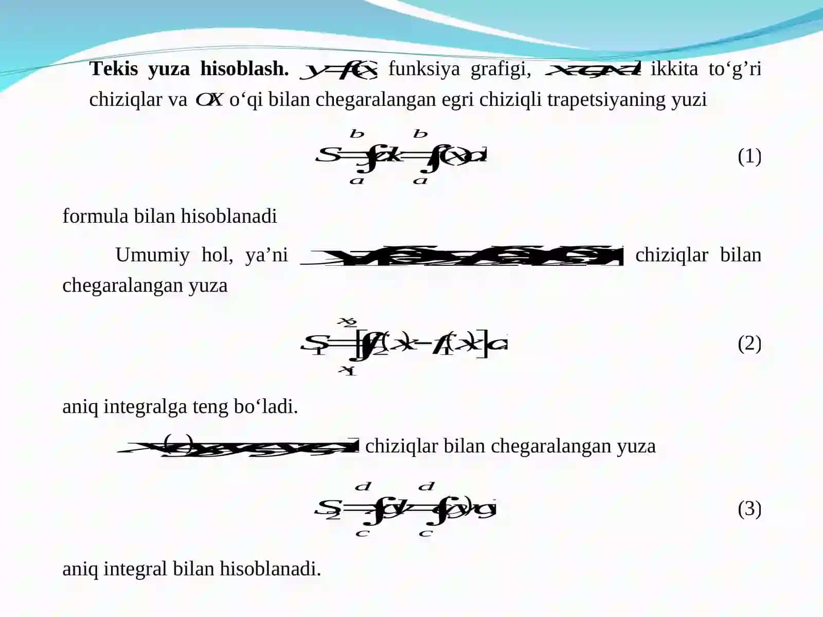 Aniq integralning tadbiqlari 3