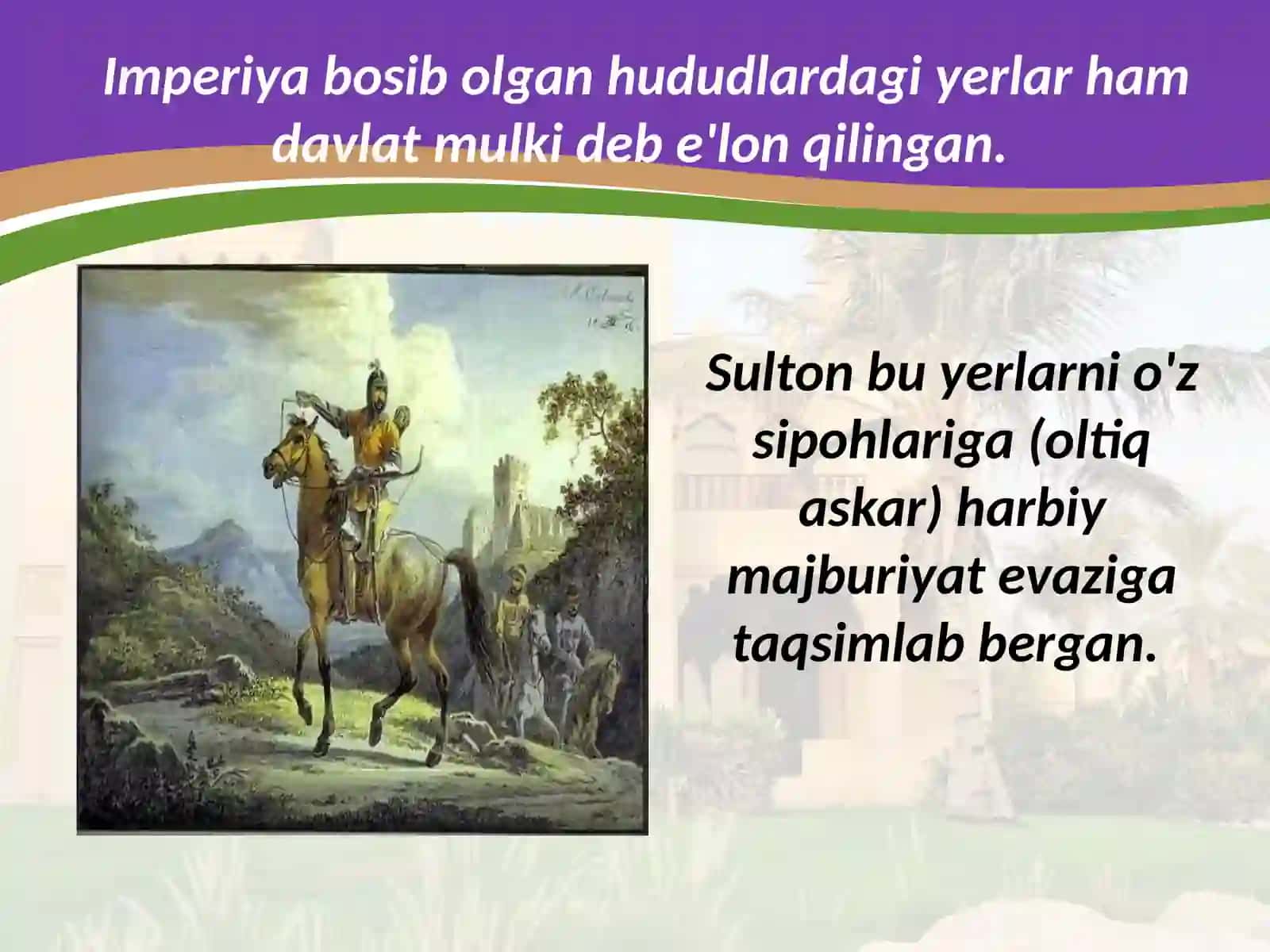 XVI - XVIII asrlarda Usmonli turklar imperiyasi 3
