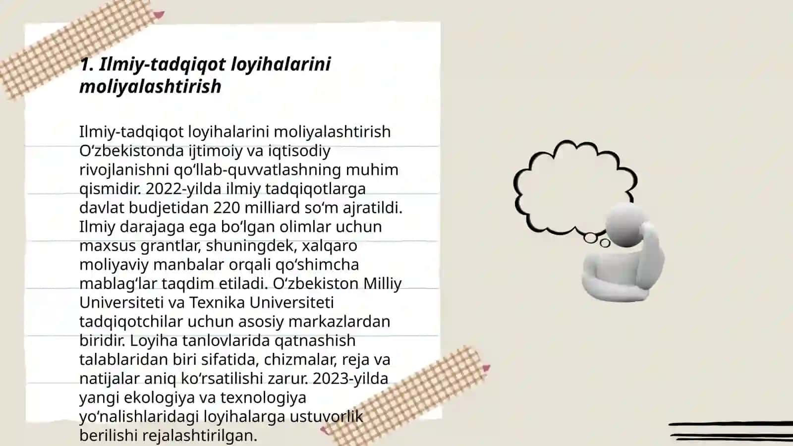 Ilmiy-tadqiqot va tajriba-konstruktorlik ishlab chiqarishga xarajatlar 3