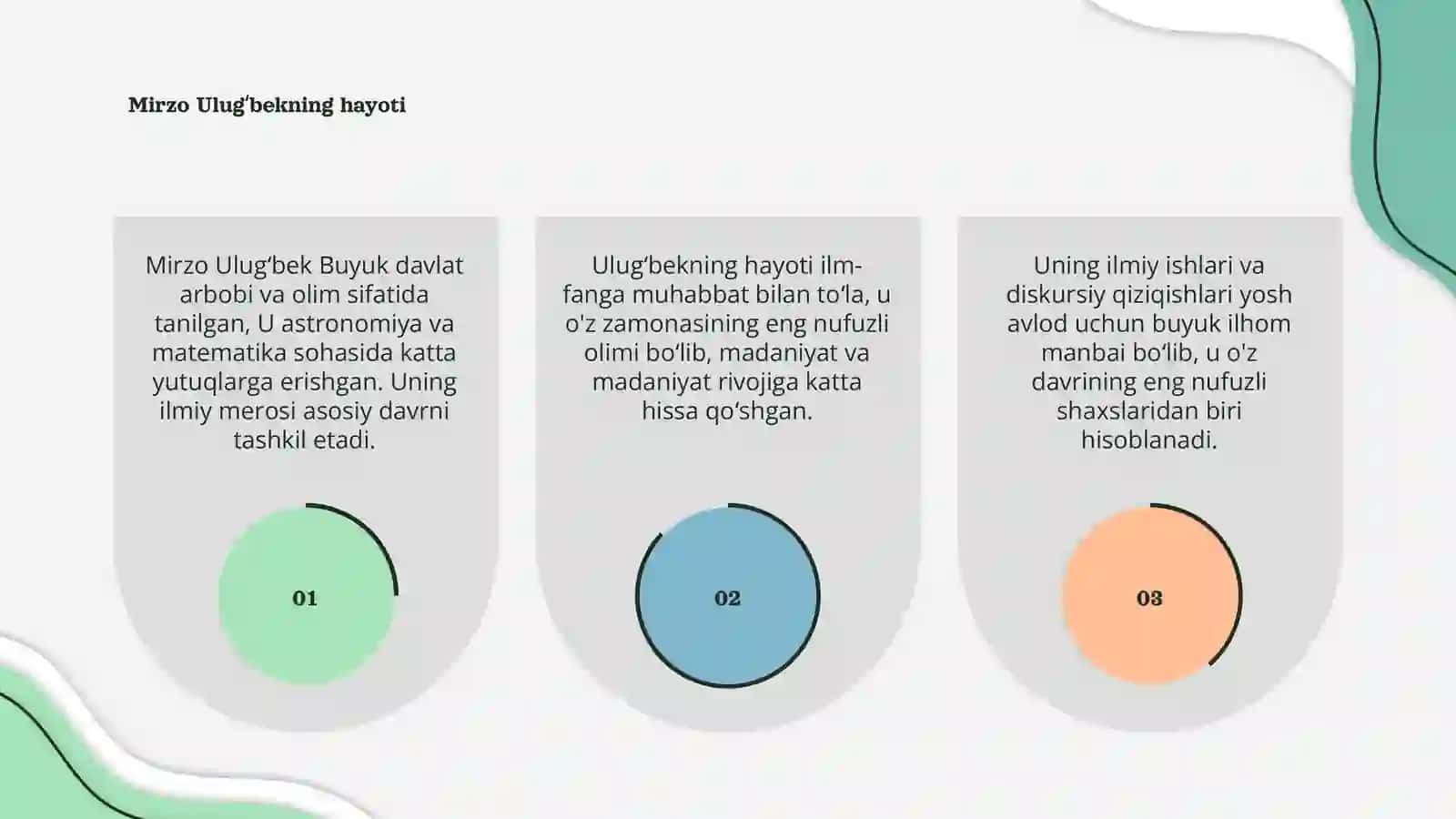 Mirzo Ulugʻbekning hayoti 3