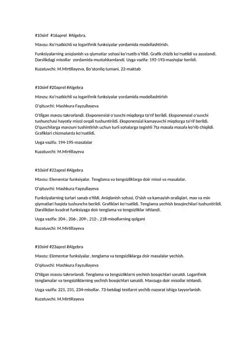Bevosita yechiladigan Koʻrsatkichli tengsizliklar. 3