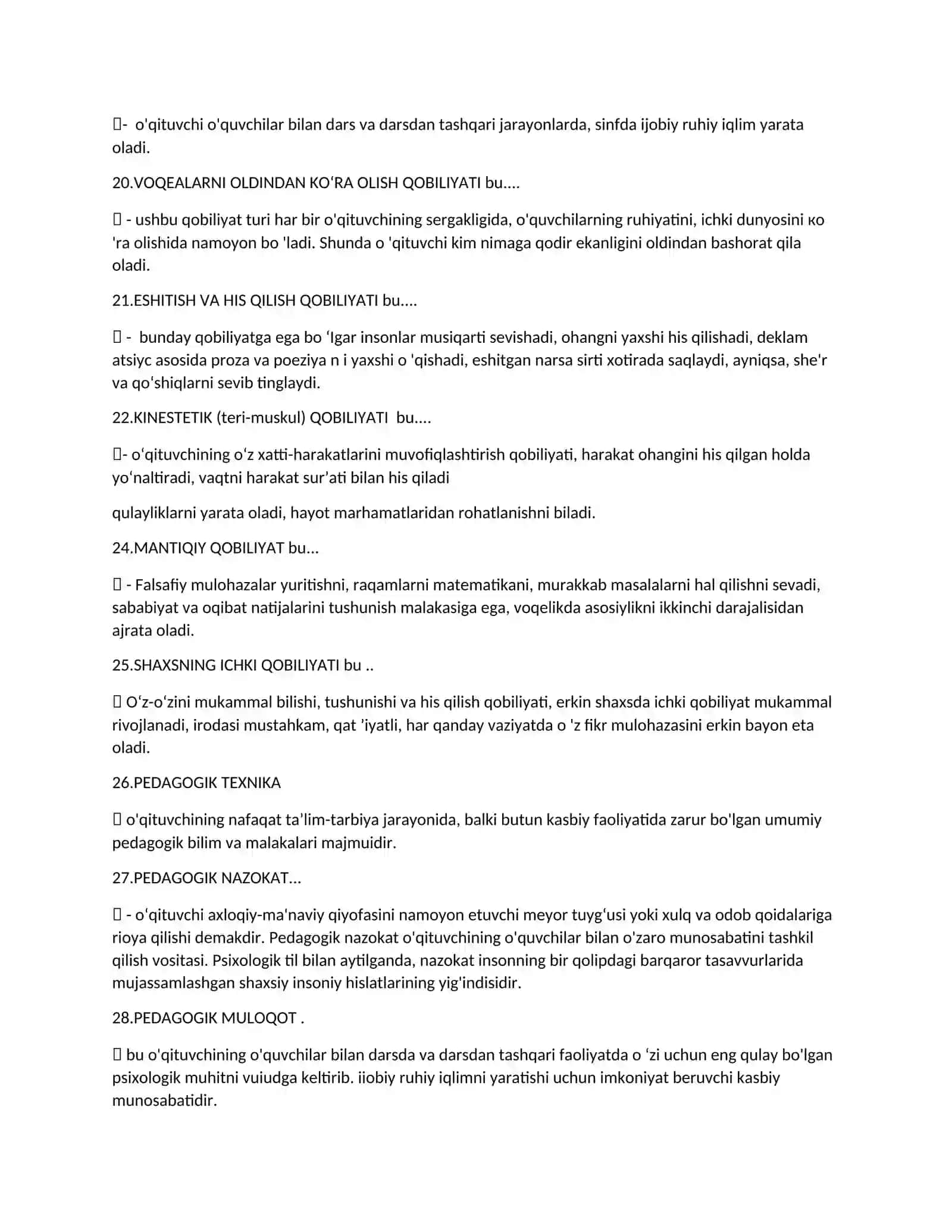Logoped attestatsiya savol javob 3