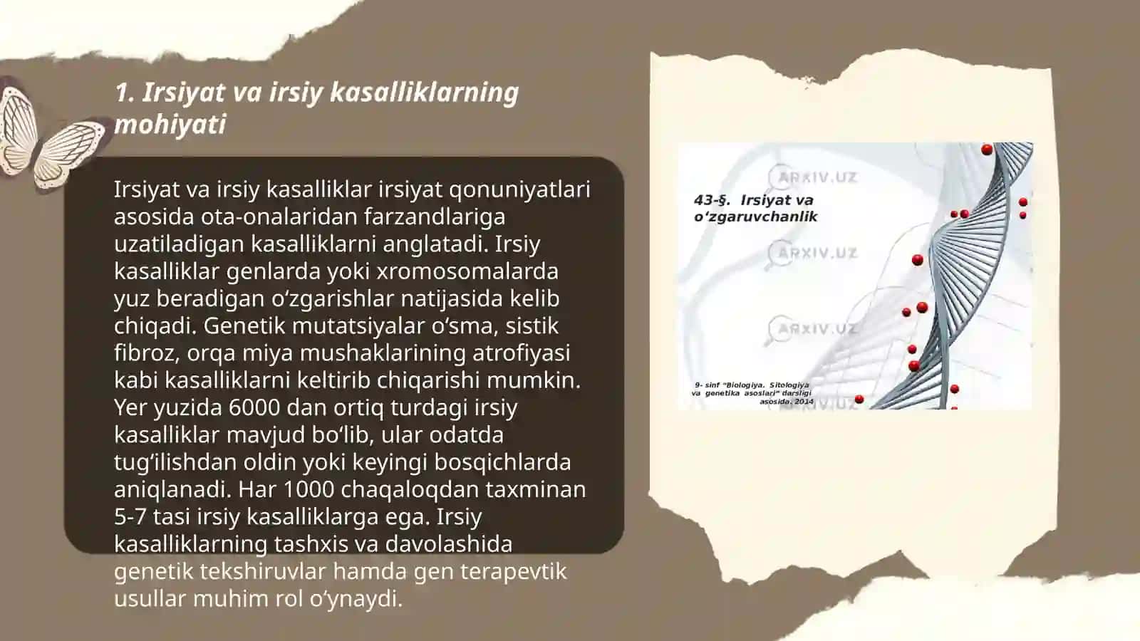 Irsiyat va irsiy kasalliklar 3