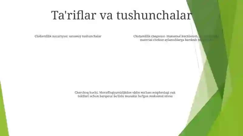 Mustahkamlik Nazariyasi Haqida Umumiy Tushnchalar 3