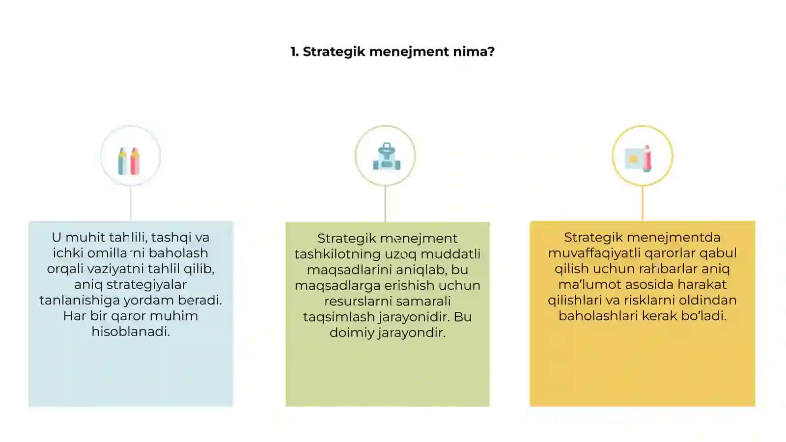 Strategik menejmentda qaror qabul qilish metodlari 3