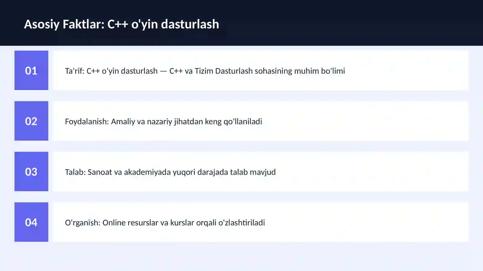 C++ o'yin dasturlash 3