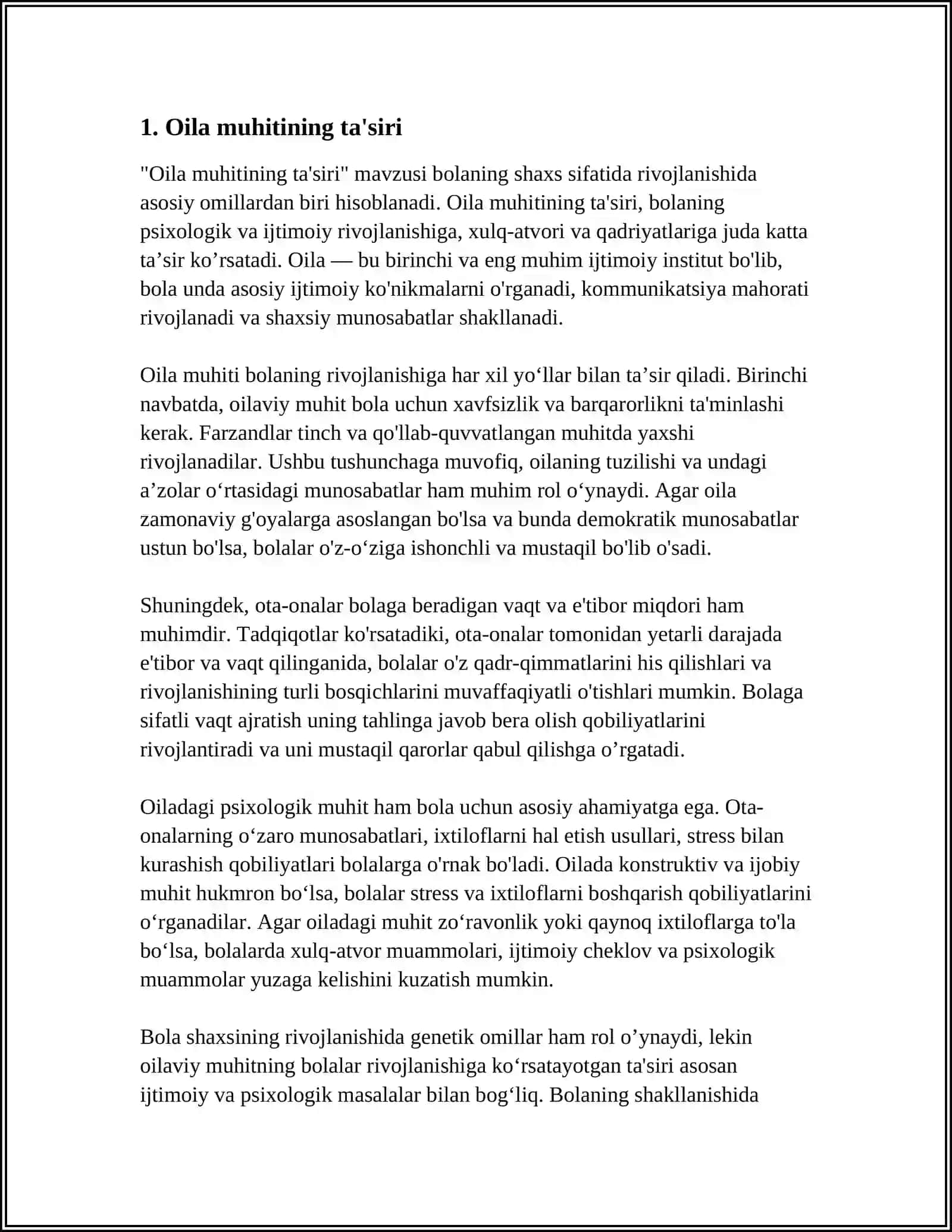 BOLA SHAXSINING RIVOJLANISH OMILLARI 3