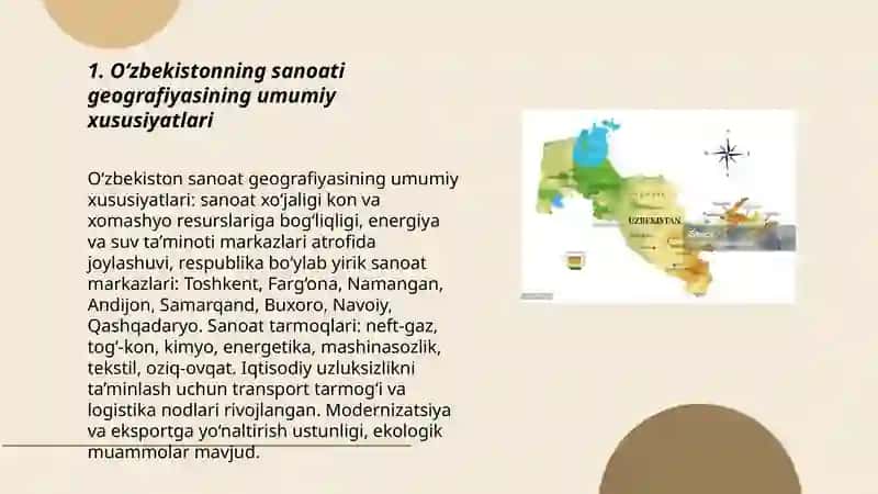 O‘zbekistonning sanoati geografiyasi 3