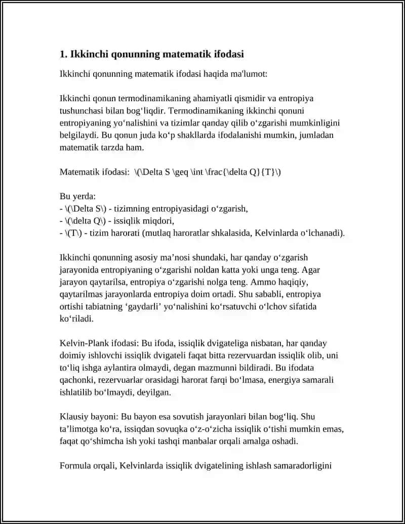 Ikkinchi qonun matematik ifodasi 3