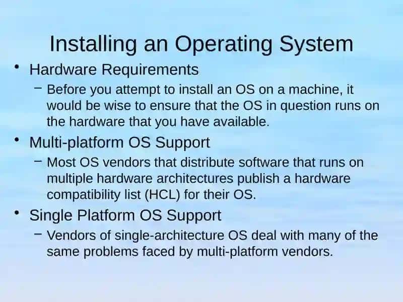 Operating SystemInstallationand updates 3