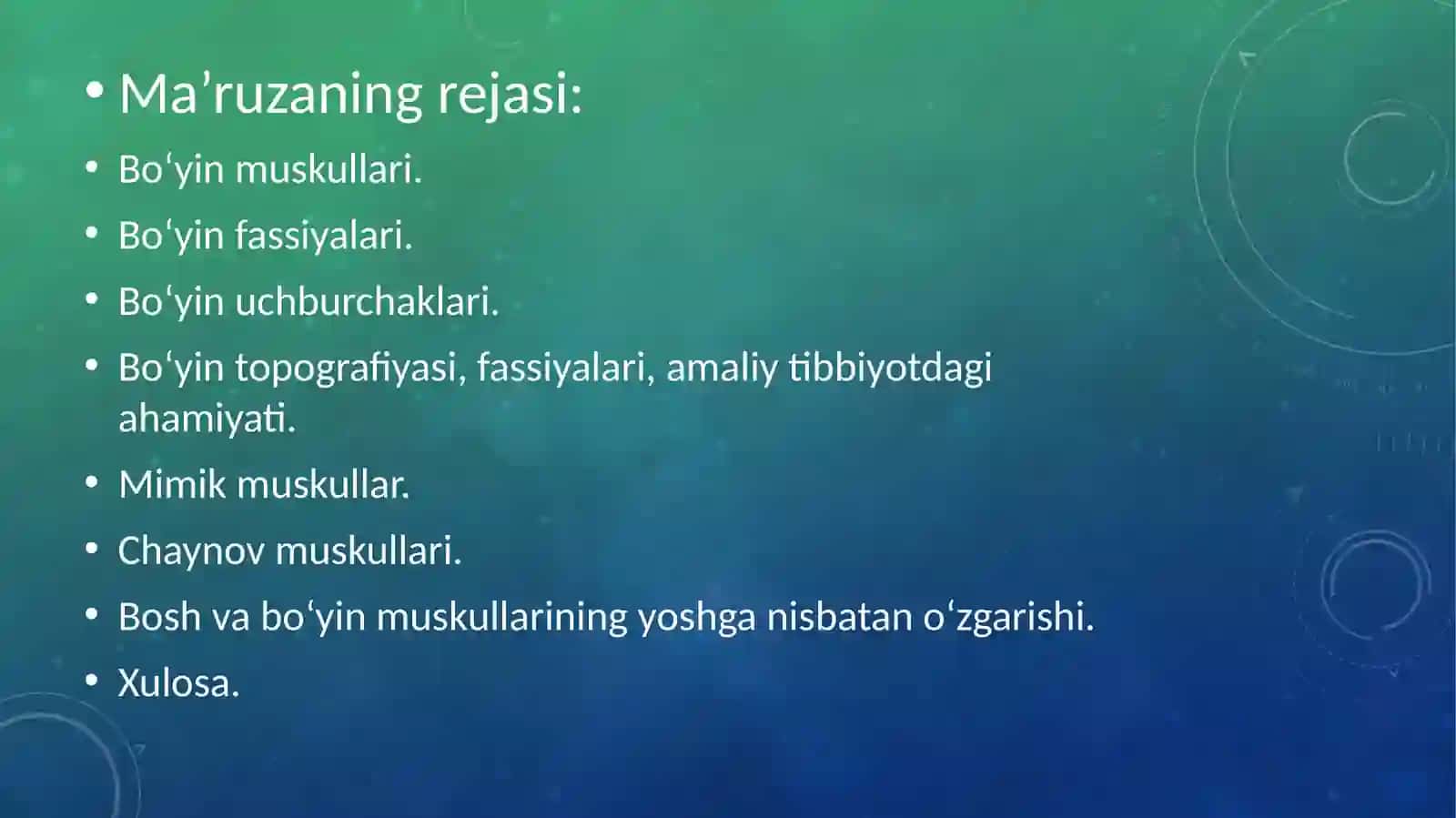 Bo'yin sоhаsi mushаk vа fаssiyalаri haqida 3