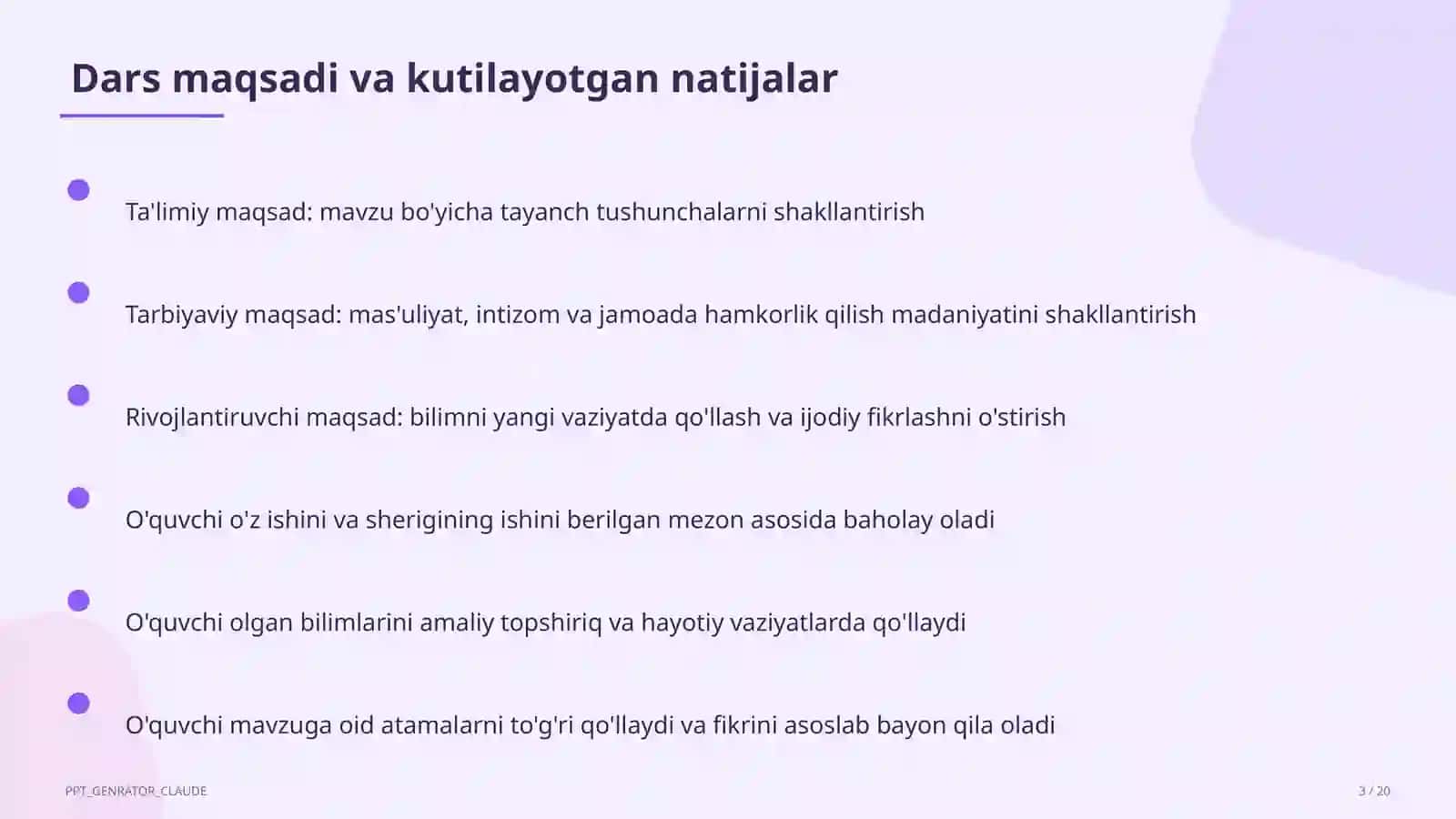 Countable and uncountable nouns (5-sinf) 3