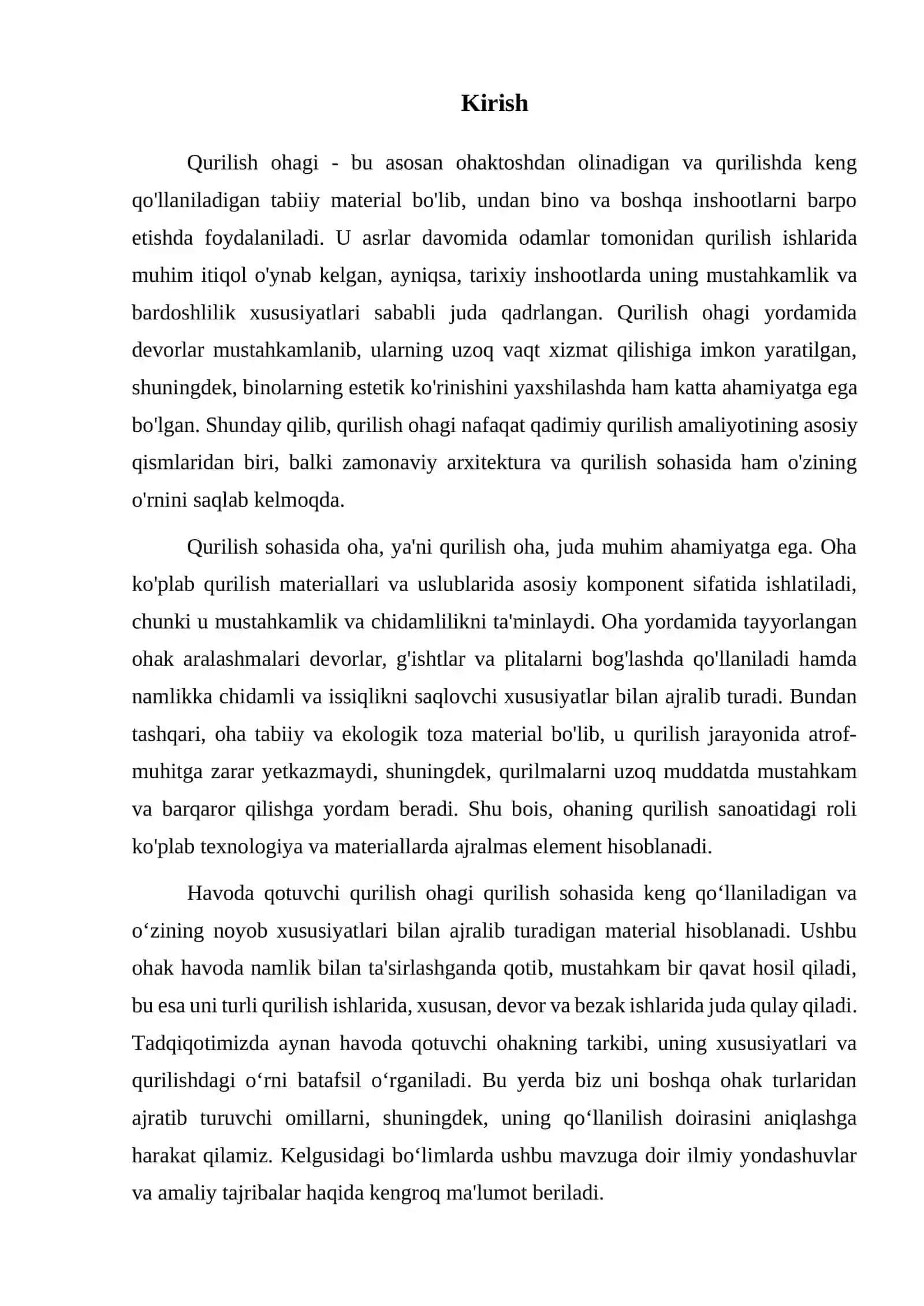 Havoda qotuvchi ohakning ta'rifi va turlari 3