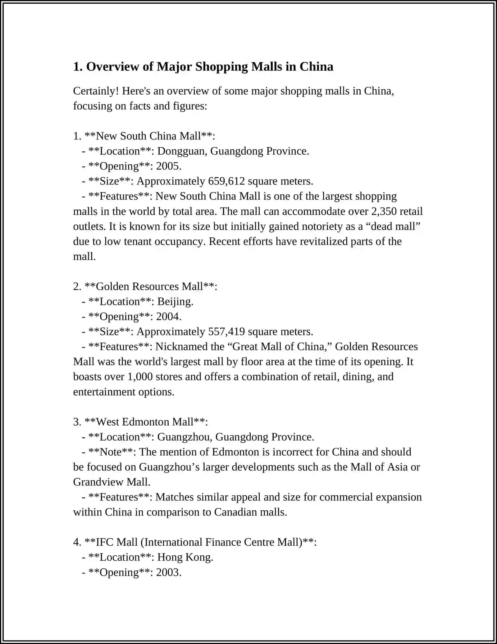 Referat: THE TOP SHOPPING MALL'S IN CHINA KOREA AND JAPAN 3