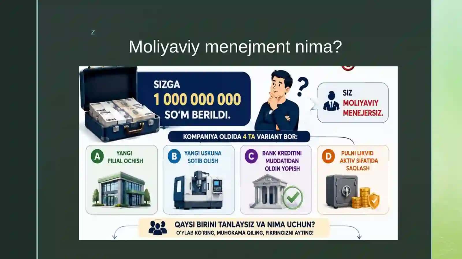 Moliyaviy menejmentning funksiya va tamoyillari 3
