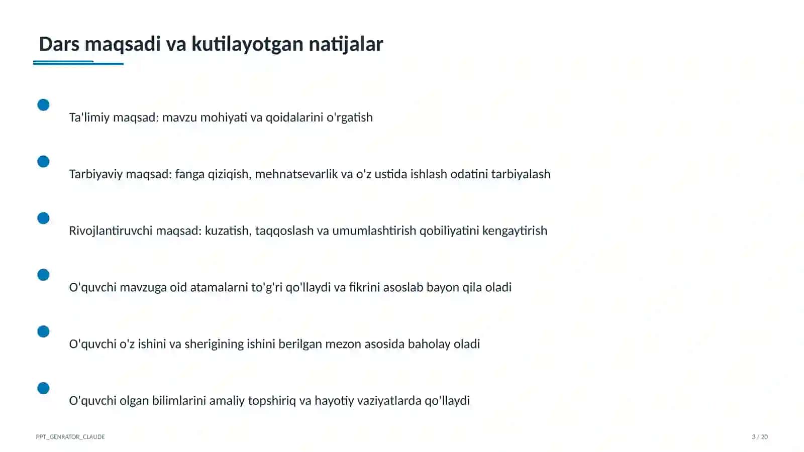 Yuqori sinflarda sun'iy intellekt darslari: nimani va qanday o'qitamiz? 3