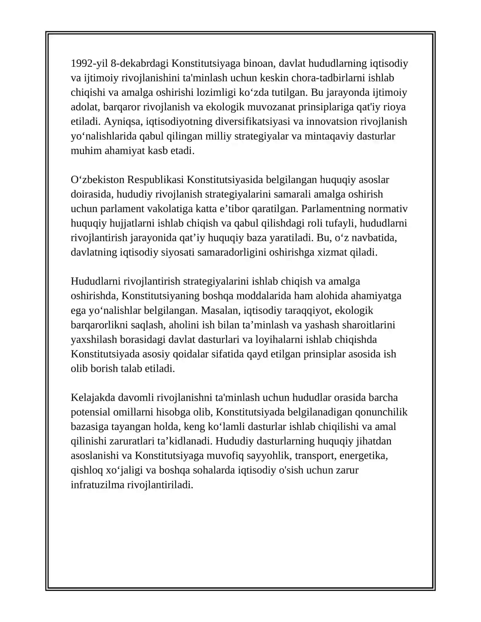 HUDUDLARNI RIVOJLANTIRISH STRATEGIYASINI ISHLAB CHIQISHNING QONUNIY ASOSLARI 3