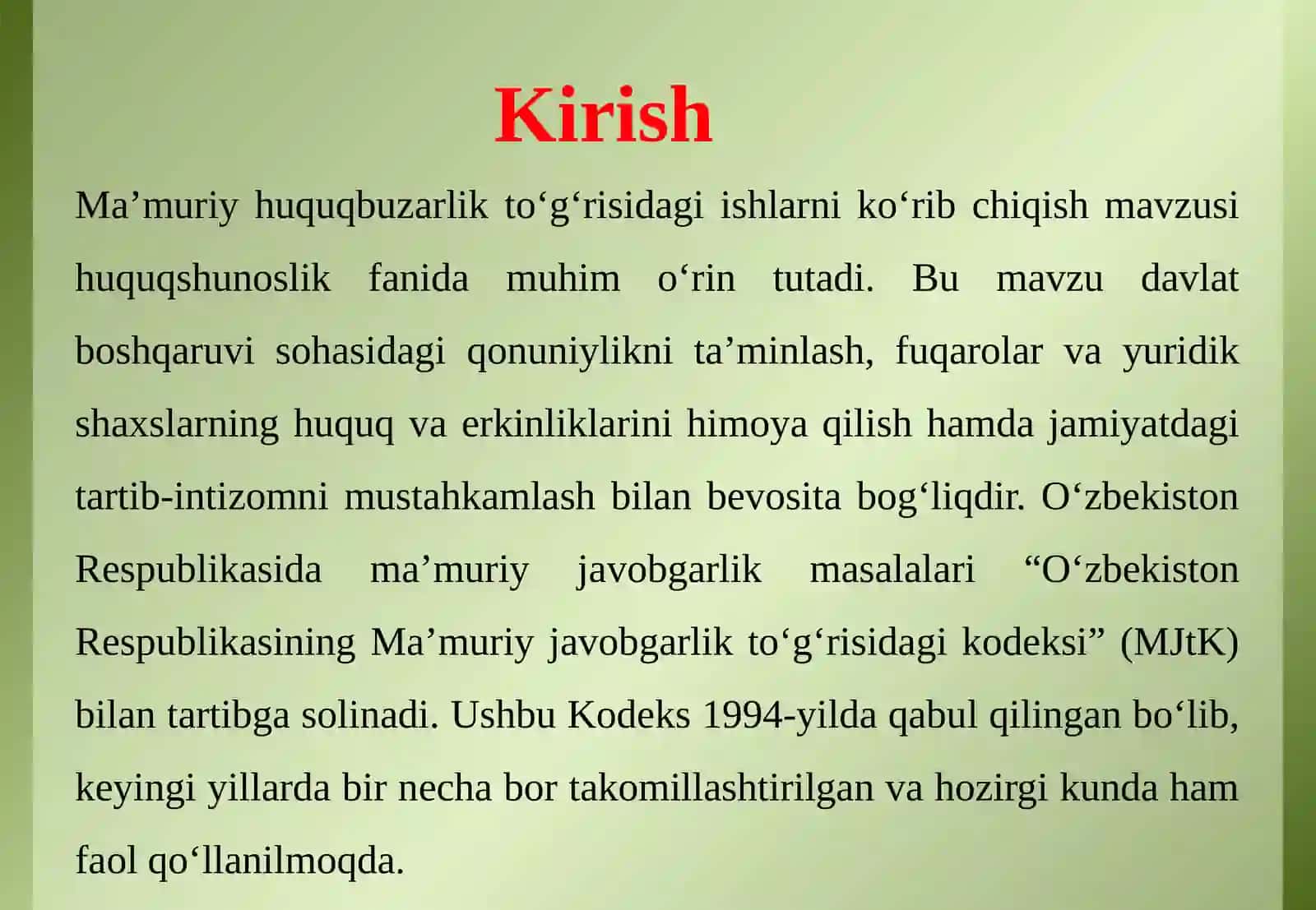 Ma'muriy huquqbuzarlik to'g'risidagi ishlarni ko'rib chiqish 3