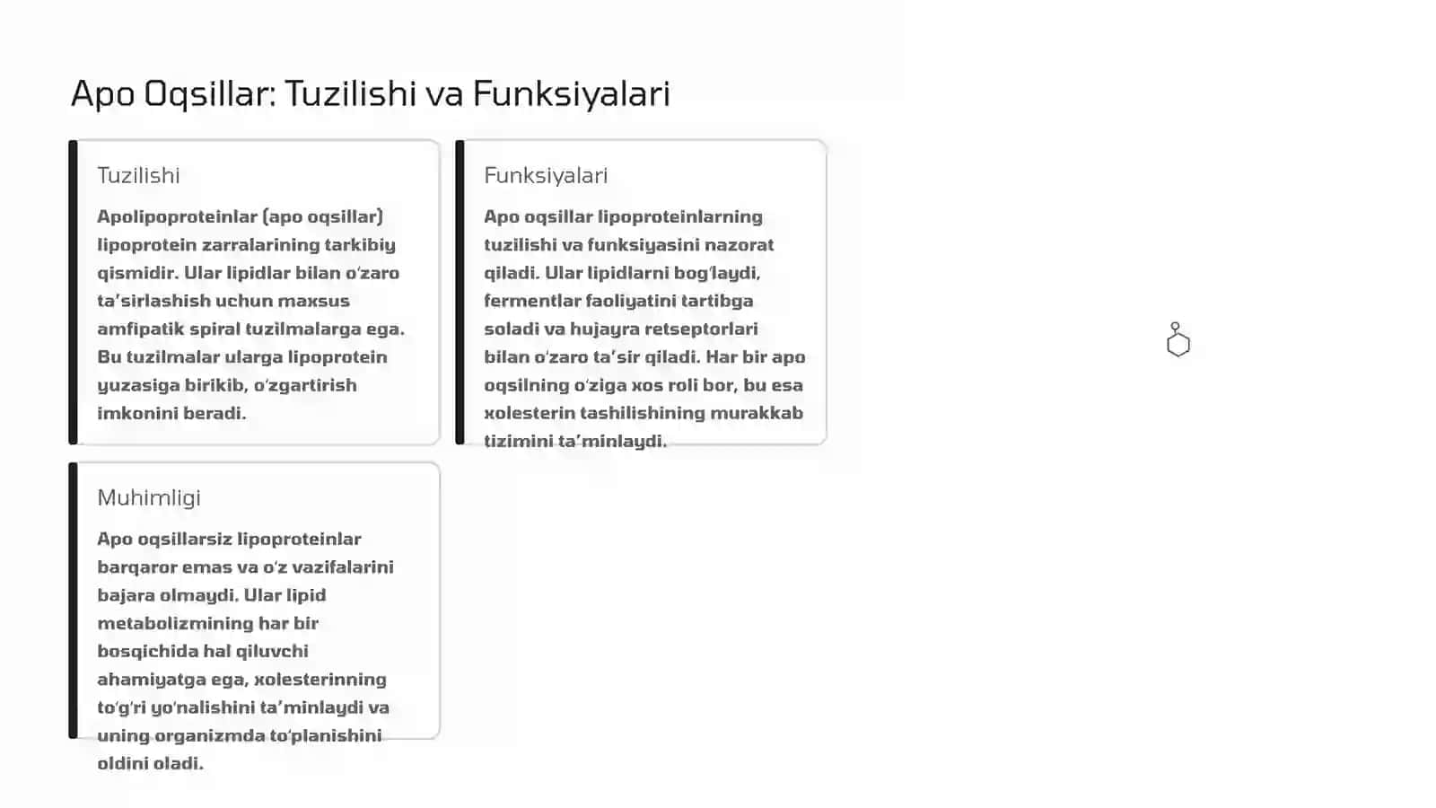 Xolesterin Tashilishida Apo Oqsillar, Semirish va Sfingolipidozlar 3
