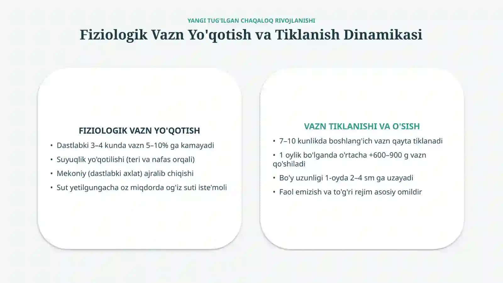 Yangi tug‘ilgan chaqaloqning normal rivojlanish bosqichlari — 15 slayd 3