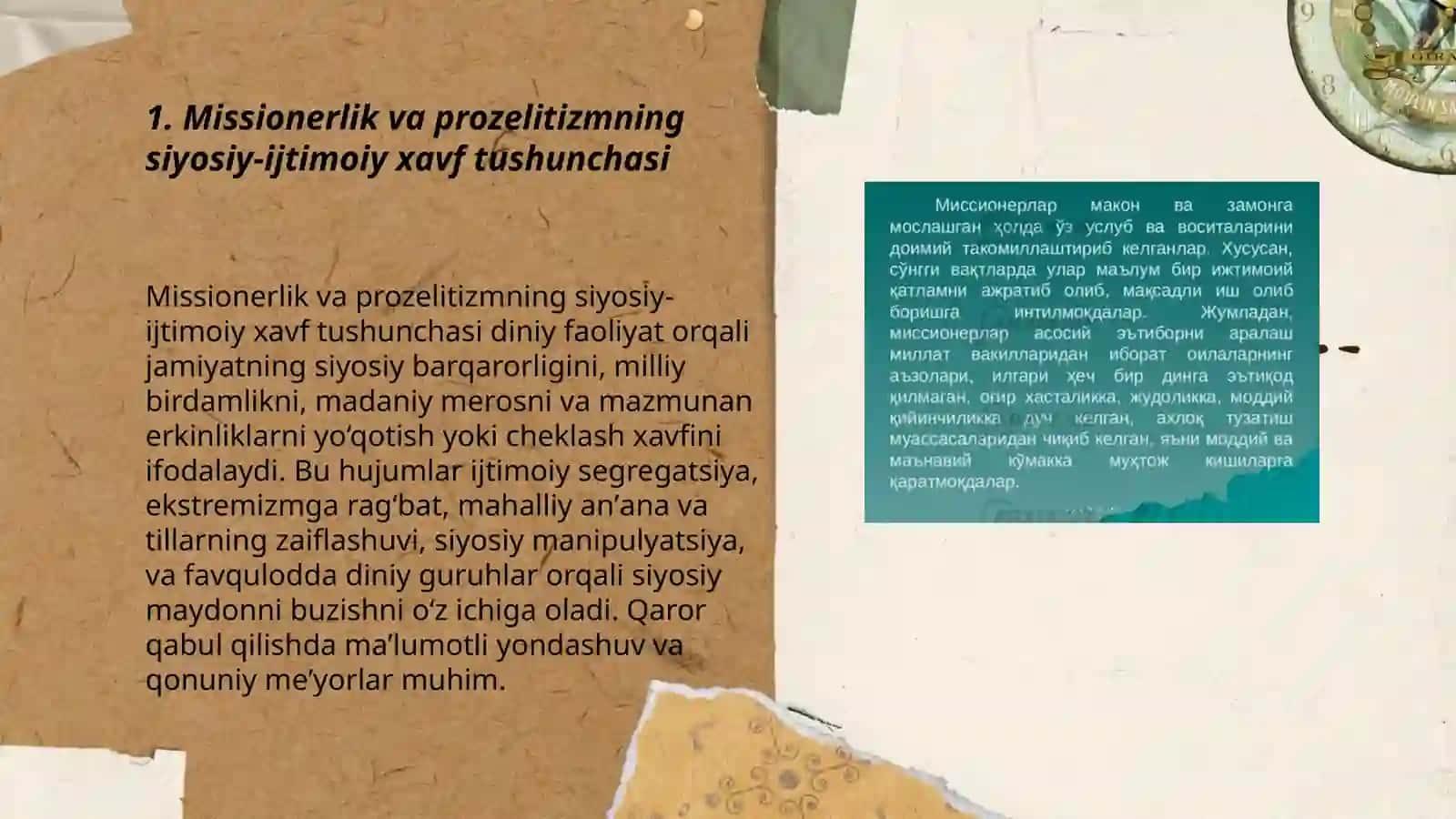 Missionerlik va prozelitizmning siyosiy-ijtimoiy xavf tushunchasi 3