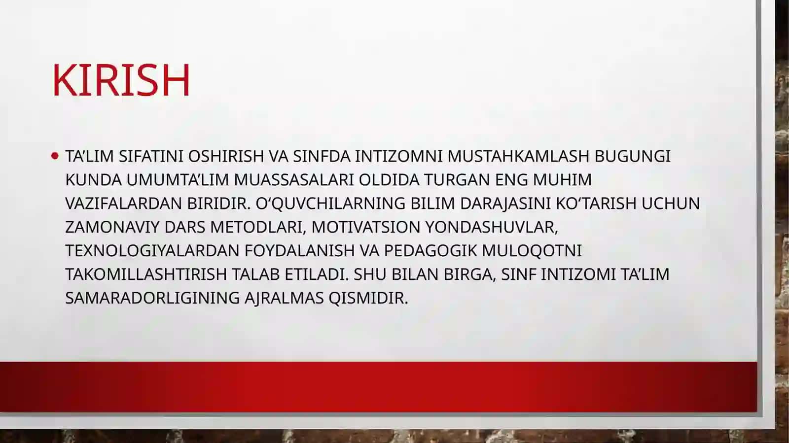 O‘quvchilar bilim sifatini oshirish va sinfda intizomni mustahkamlash 3