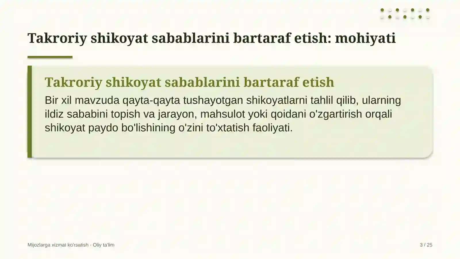 Endokrinologiya dispanserlarida takroriy shikoyat sabablarini bartaraf etish 3