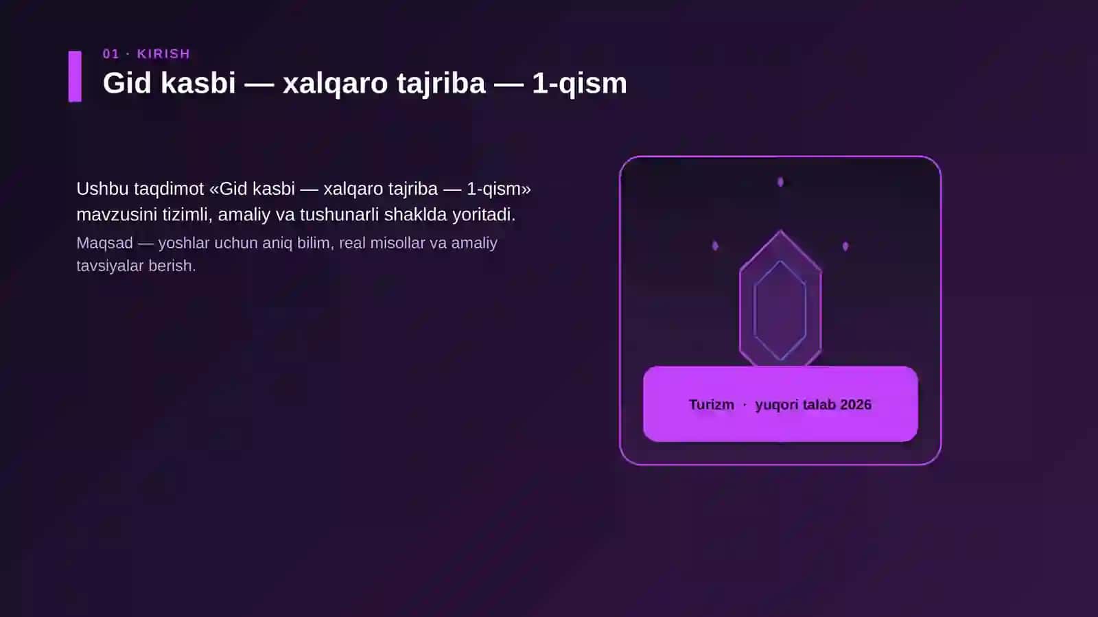 Gid kasbi — xalqaro tajriba — 1-qism 3