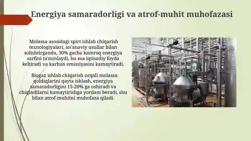Molassadan spirt ishlab chiqarish texnologiyasi 3