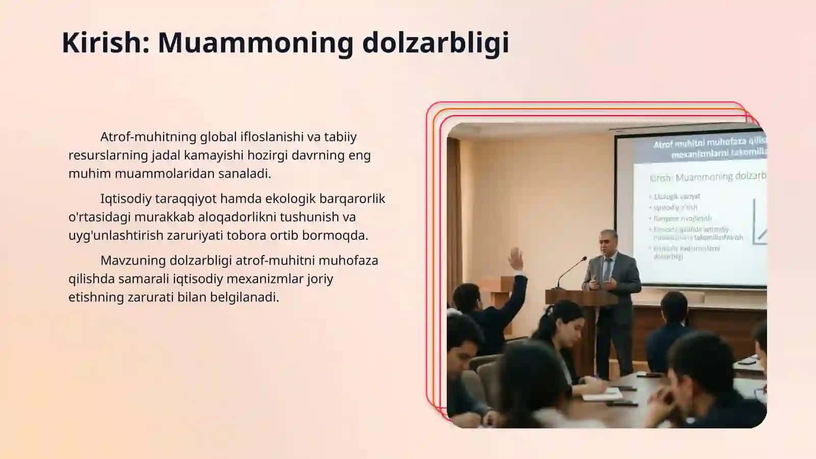 Atrof muhitni muhofaza qilishda iqtisodiy mexanizmlarni takomillashtirish 3