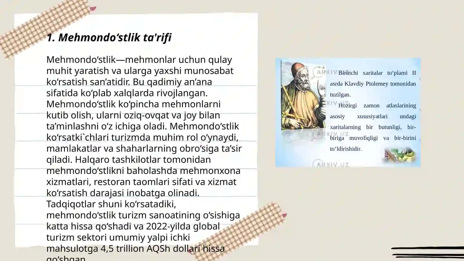 Mehmondorchilik odobi 1-sinf darsligi 3