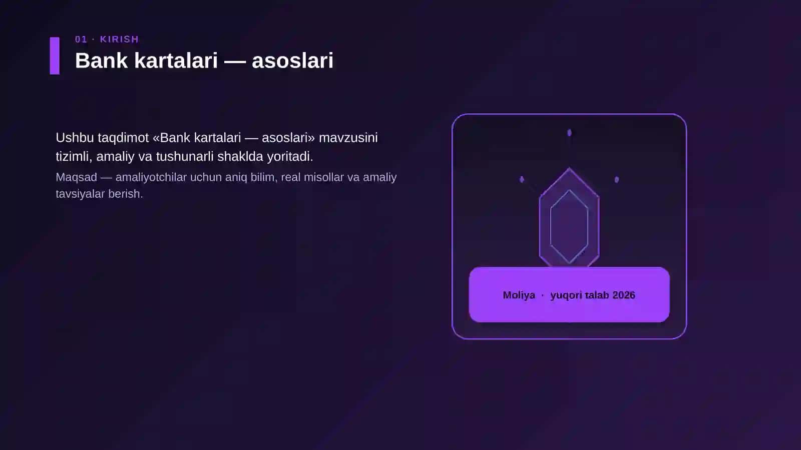 Bank kartalari — asoslari 3