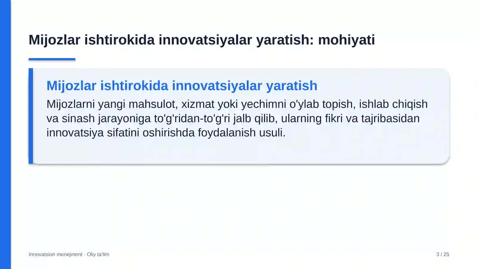 majburiy ijro byurosi organlarida mijozlar ishtirokida innovatsiyalar yaratish 8441 3