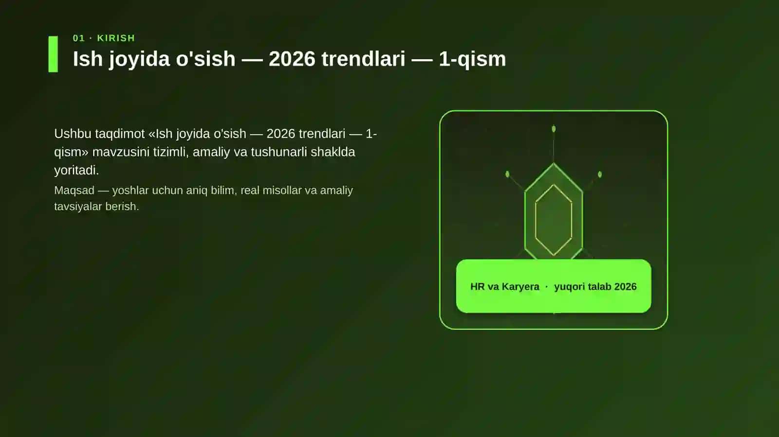 Ish joyida o'sish — 2026 trendlari — 1-qism 3