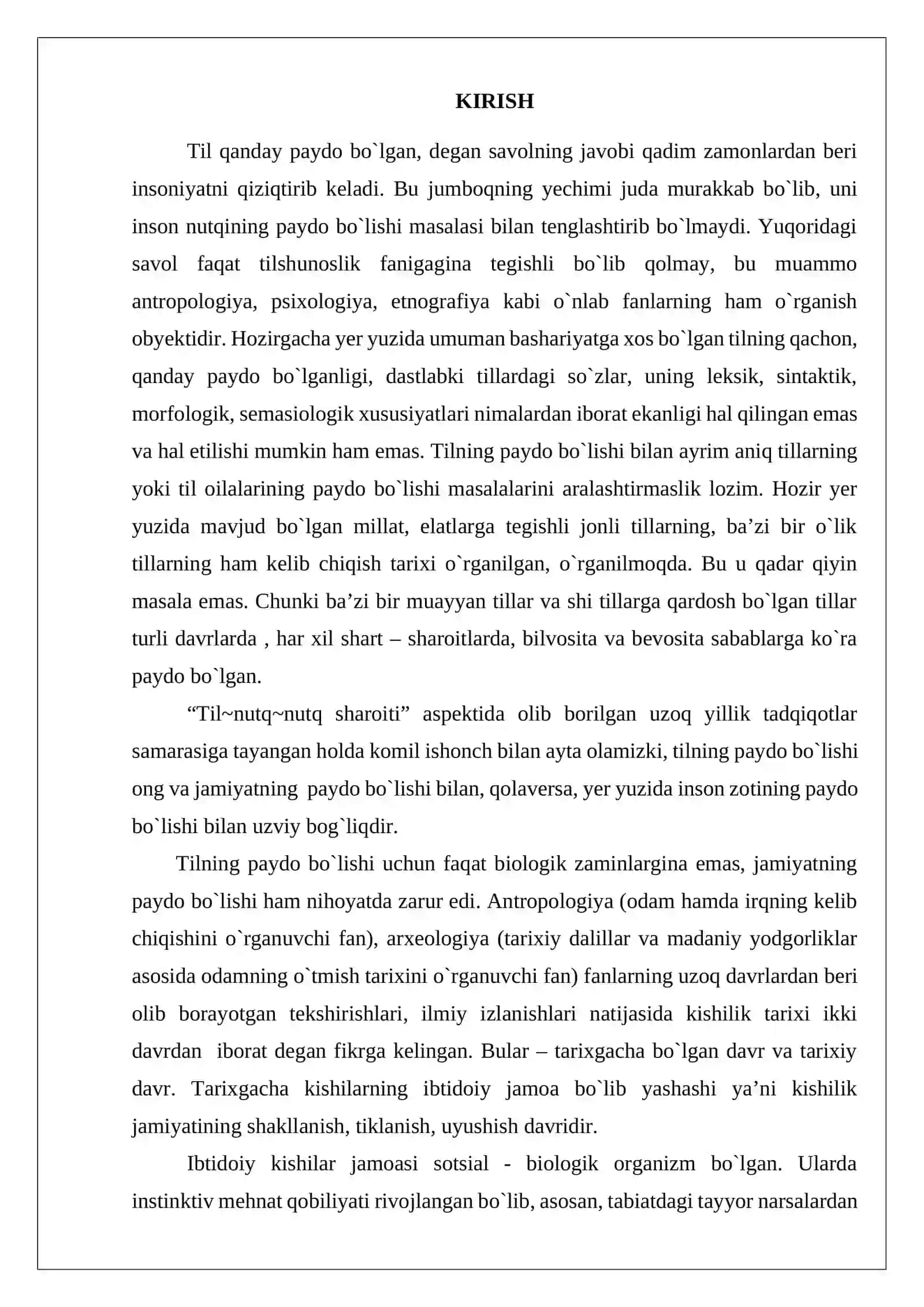 REFERAT Til oilalarining qiyosiy tipologiyasi 3