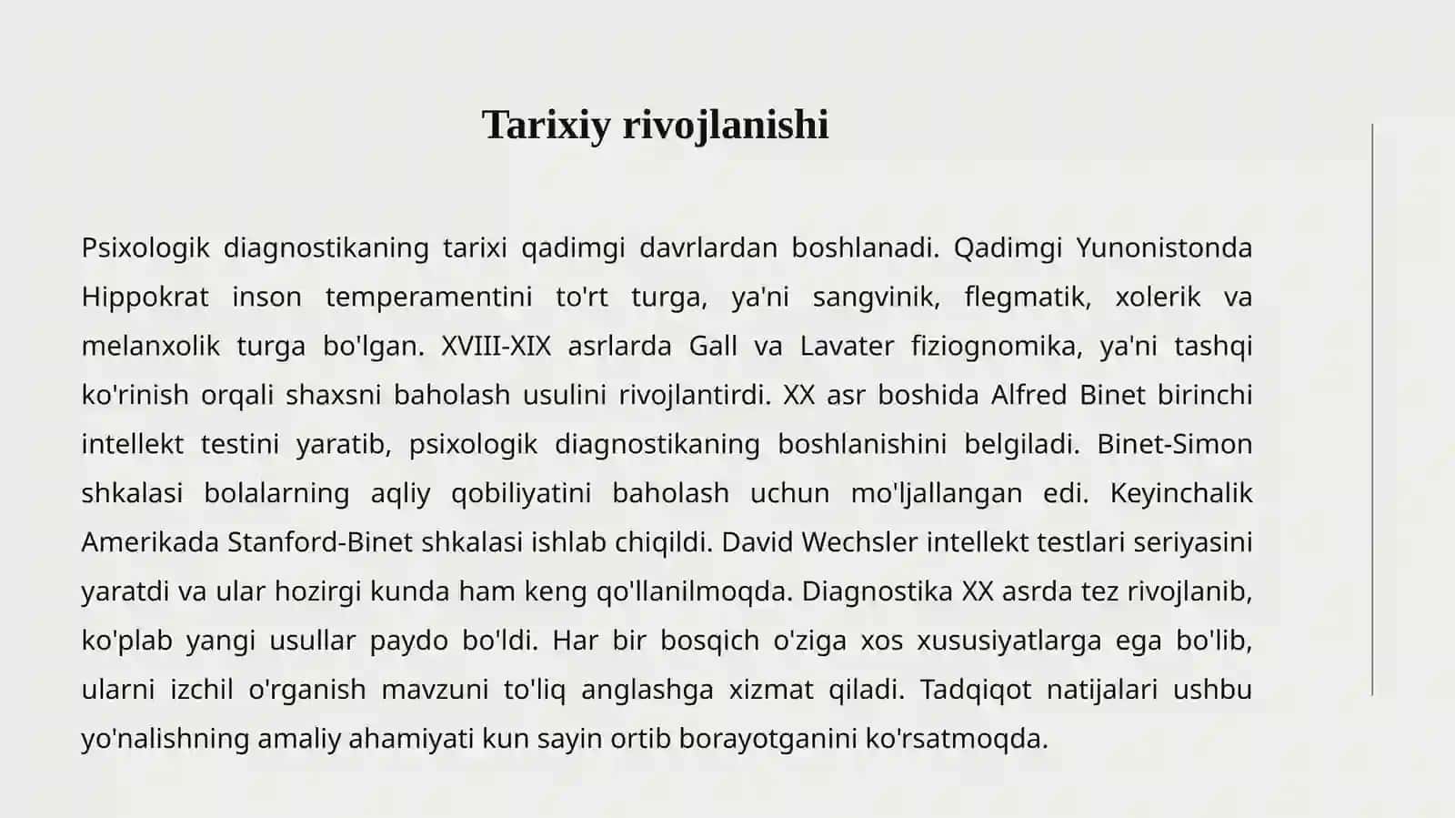 PSIXOLOGIK DIAGNOSTIKA VA ULARNING IMKONIYATLARI 3