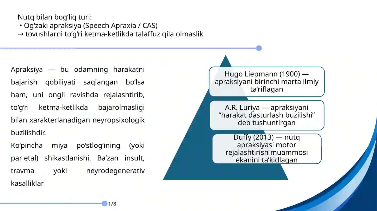 Barcha nutq buzilishlarida dispraksiya va apraksiyanning qiyosiy tahlili 3