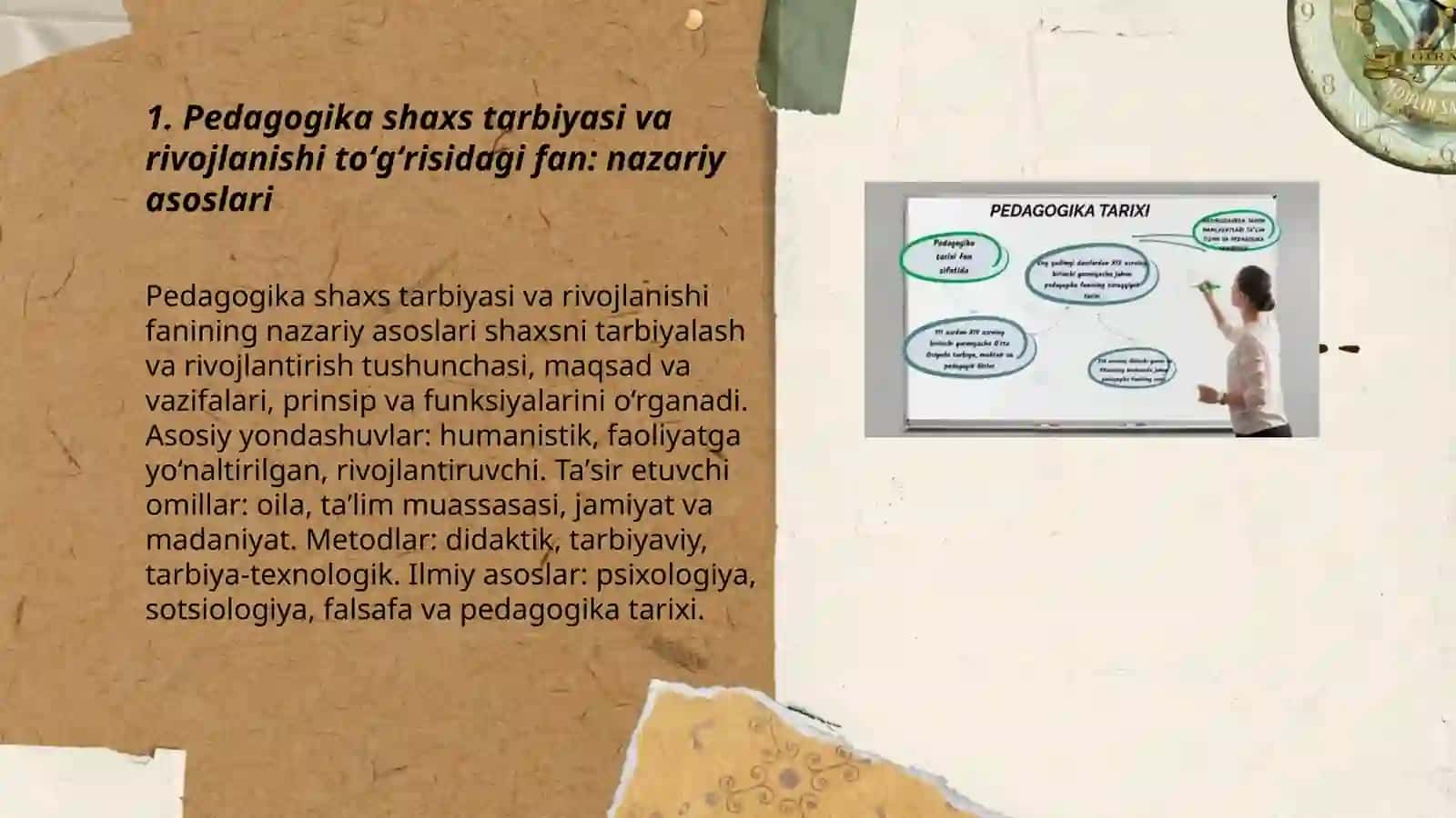 Pedagogika shaxs tarbiyasi va rivojlanishi toʻgʻrisidagi fan: nazariy asoslari 3