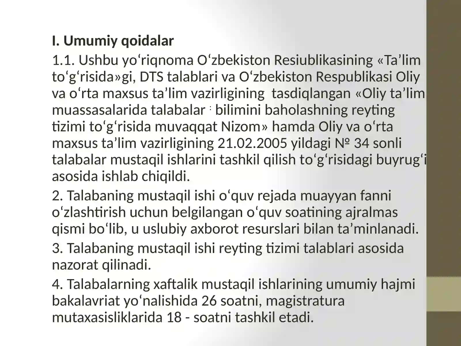 Kurs ishi, maqsadi va vazifalari 3